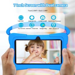 New 7 Inch Kids Android Tablets Quad Core 4GB+64GB ROM Cartoon Portable with Kids-Proof Protective Case Best Gift for Childre