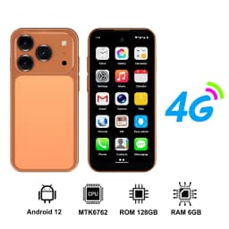 SERVO 19Air 4G LTE Pocket Mini Smartphone Android 12 OS 3.88" HD Screen 6GB+128GB Dual SIM GPS OTG Play Store Small Mobile Phone