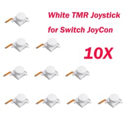 2/4/10pcs K-SILVER JS19 TMR Electromagnetic Joystick for Switch/NS OLED JoyCon NS Lite Replacement 3D Analog White ThumbStick