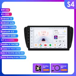 10.1" Hizpo 2Din Android Auto Car Radio for Seat Ibiza 2009 - 2013 GPS Navigation RDS DSP 4G SWC BT CarPlay Intelligence System