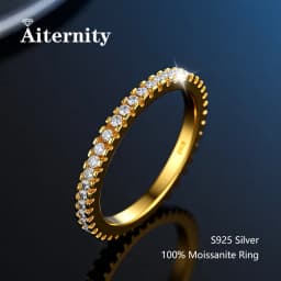 925 Sterling Silver Female Single Tail Ring100% Pass Diamond Tester Pen Moissanite Ring Matching Wedding Diamond Band for Women