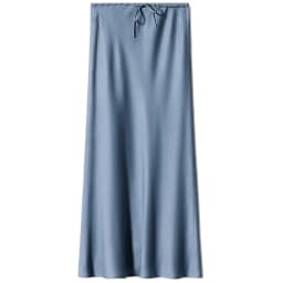 2026 Spring Summer Solid Color Satin Long Skirt For Women High Waist Lace-Up Fashion Elegant Faldas Light Luxury Women's Skirt