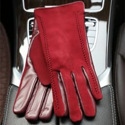 Good Quality Touch Gloves Color Winter Women's Leather Gloves Genuine Suede 50% Genuine Leather 50% Women's Gloves -2007