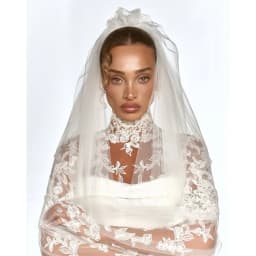 Tokyo Customized Cathedral Train Ball Gown Wedding Dress Lace Appliques vestidos de noche High Neck Long Sleeve Evening Dresses