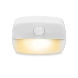Stick on PIR Motion Sensor LED Night Light Battery Operated Nightlight for Bathroom Hallway Stairs Closet Cabinet Bedroom Decor