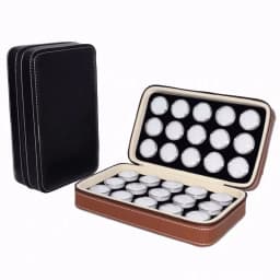 Transparent Gemstone Gem Jar Display Box Loose Diamond Jewelry Storage Carrying Case Nail Gem Stones Holder Organizer Container