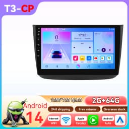 Hizpo Android 14 Car Multimedia Player For Mercedes-Benz Viano 2 W639 2003 - 2015 Carplay 360Camera By Snapdragon 6115