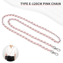 CRAZYSMITH Bag Chain Metal Strap for MLB Bucket Bag Handbag Replacement Long Beaded Chain Shoulder Crossbody Bag Accessory