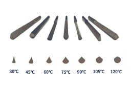 Pneumatic Graver Accessories gold silver Angle Cutter Engraving Knives, Spatula Triangle Metal Blades for Jewelry Making DIY