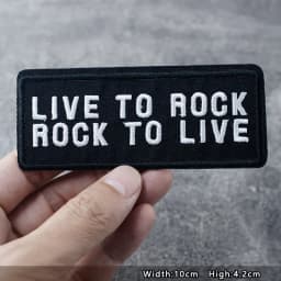 Bands Iron On Patches Apparel Sewing Fabric Handmade Appliques For Clothing Punk Rock Stickers Badges Parche