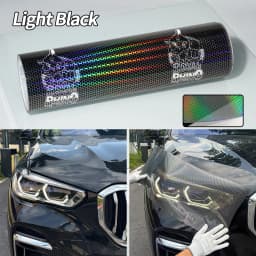 Car Motorcycle Vinyl Wrap Foil Laser Honeycomb Headlight Taillight Tint Film Modify Color Changing Stickers Car Styling