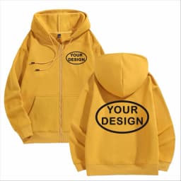 Customize Your Logo Zipper Sweatshirt For Men And Women Loose Casual Fashionable Long Sleeved Sportswear Personalized Embroidery