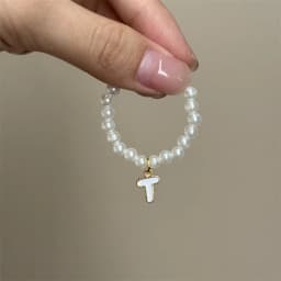For Mini Labubu Pendant Accessories Letter Pearl Necklace For 4.0 Labubu Pin for Love Series Doll Accessories Dolls' Decoration
