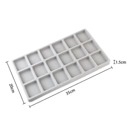 1PC Grey Flocked Bead Board Bracelet Necklace Beading Organizer Tray Beading Accessories Measuring Tool For Jewelry Making