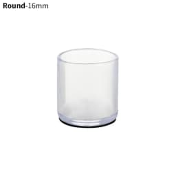 16Pcs 16/19/25/30mm Chair Leg Cap Rubber Feet-Protector Pads Non-slip Transparent Table Covers Furniture Leveling Feet Decor