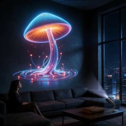 LED USB Mushroom Projection Light Dreamy Leaf And Starry Sky Projector Lamp Decorative Light For Ceiling Wall Night Light