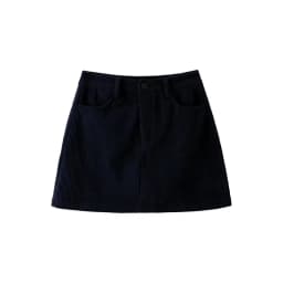 Women's High-Waist A-Line Short Skirt Spring Autumn Retro Brown Corduroy Skirts Woman Solid Color Straight Leg Pencil Skirt Mini