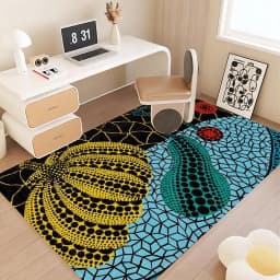 Yayoi Kusama Floor Mat Bath Mat Nordic Style Home Doormat Bathroom-Toilet Mats Bedroom Welcome Doormat