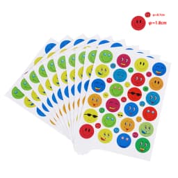 10 Pieces/bag Children's Cartoon Pattern Mini Kindergarten Reward Sticker Teacher Praise Label Reward Five-star Gold Sticker