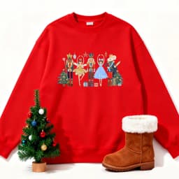 Christmas Nutcracker Y2k Clothes Christmas Sweatshirt Nutcracker Ballet New in Hoodies & Sweatshirts Party Sweater Women Tops