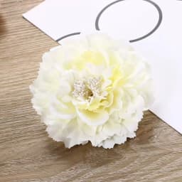 Holiday Hair Clip Peony Flower Design Beach Boho Straw Hat Accessory DIY Headband for Women
