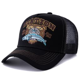 Hot Sale Unisex Bear Head Pattern Cap Summer Breathable Trucker Hat Man Women Outdoor Fishing Snapback Cap
