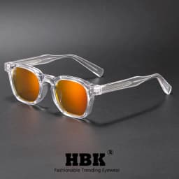 HBK Fashion Retro Men Sunglasses Classic Square Frame Design Sun Glasses Women Outdoor Travel Party Business Festival Gift