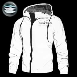 Night Reflective Jackets Men Double Fabric Waterproof Windbreaker Hooded Jacket Man Hip Hop Cycling Sports Zipper Coats Outwear