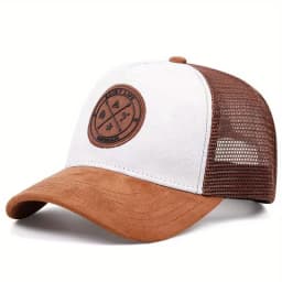 Unisex 5 panel Mesh Suede Trucker Hat Men Baseball Cap Spring Summer Breathable Sports Hats