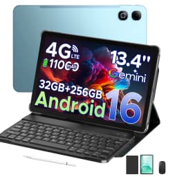 DOOGEE Tab G6 Max Tablet PC Android 16 13.4'' Display 32GB RAM(6GB+26GB) 256GB ROM 11000mAh Battery UNISOC T7280 Dual Speakers