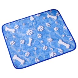 Extra Large Cooling Cat & Dog Bed, Bone Pattern Summer Ice Mat with Breathable Mesh, Durable Polyester Bedding for All Pet Sizes