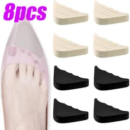 4Pair=8pcs Forefoot Insert Pads for Women High Heels Toe Plug Half Sponge Shoes Cushion Feet Filler Insoles Anti-Pain Pads