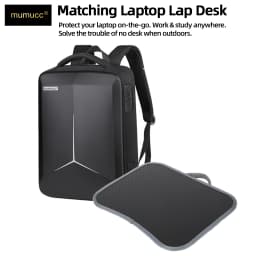 MUMUCC Hard EVA Shell Laptop Backpack Shockproof USB Type C Charging Anti Theft Password Lock Travel Backpack with Luggage Strap