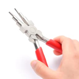 PandaHall 6-in-1 Bail Making Pliers, 45# Carbon Steel 6-Step Multi-Size Wire Looping Forming Pliers, for Loops and Jump Rings