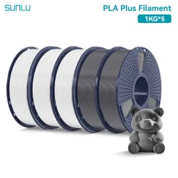 SUNLU 5KG PLAPLUS Filament 1.75MM Neatly Arranged No Knots No Bubble Eco-Friendly Non-Toxic Odorless Bright Color Good Toughness