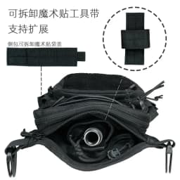 Highly Durable 1000D Nylon Laser Cut Waist Pack for Outdoor Sports Like Cycling and Motorcycling 힙색 Waist Bag Men Belt Bags Sac