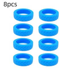 8PCS/Set Suitcase Wheels Protection Cover Silent Rubber Luggage Roller Cover Trolley Box Casters Cover Travel Luggage Caster Sho