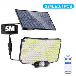 Solar Light Outdoor Super Bright Motion Sensor Solar Strong Power 234LED Garden Wall Lamp IP65 Waterproof 3 Working Mode