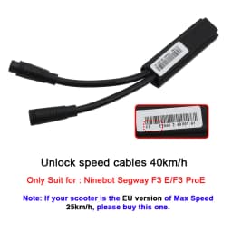 Newest 40km/h Unlocking Speed Line for Ninebot by Segway F3 E/F3D/F3 ProE/F3 ProD E-Scooter Customized Release Speed Limit Cable