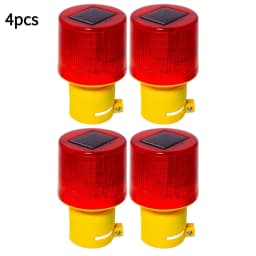 Solar LED Emergency Light Solar Traffic Tower Crane Warning Light LED Bulb Lamp Construction Site Harbor Road Marine Alarm Lamp