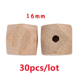 20/30/50Pcs Beech Wooden Round Beads Hexagon Letter Beads Eco-Friendly DIY Bracelet Jewelry Pendant Accessories