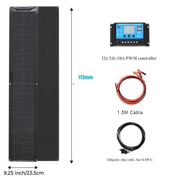 50W 100W Monocrystalline Flexible Solar Panel Kit 12V Battery Charger System For Home Camping Car RV Boat Off-grid Applications