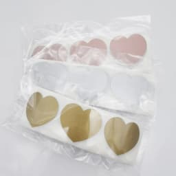 150pcs Pack 30x35mm SCRATCH OFF Sticker Label Heart Silver/Rose/Gold Adhesive DIY Manual Hand Made Stripe Card Film