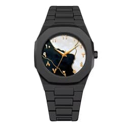 Men Watch Simple Arabic Numerals Middle Eastern Black Matte Oil Sensitive Plastic Waterproof Male Fashion Quartz Watches Tool