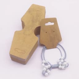 50 Pcs Jewelry Cards, Folded with Adhesive, Self-Adhesive Hanging Card, Jewelry Display Card