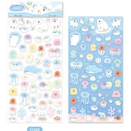 Korean Import NEKONI Double-layer Cute Animals Creative Stickers Scrapbooking Diy Journaling Diary Decor Stationery Sticker