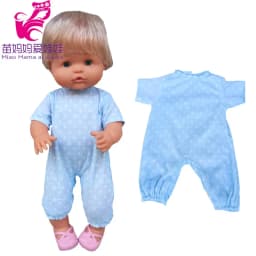 40cm Bebe Doll Clothes for 16-inch Nenuco Winter Plush Suit Ropa Y Su Hermanita Doll Rompers Accessories