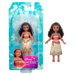 Original Disney Princess Mini Princess Snow White Moanna Merida Elsa Anna Miniature Dolls for Girls Christmas Gifts HPL55 Toys