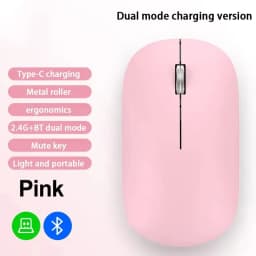 Lenovo Wireless Bluetooth Mouse 2.4G Dual Mode Type-C Charging Silent Ergonomic Portable Laptop Office Gaming Universal Mouse