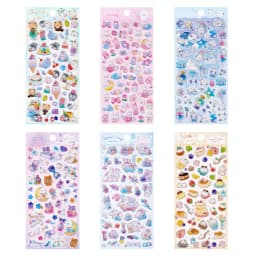 3 pcs Random Cute Candy Color Animals Flash Decor Stickers Scrapbooking Diy Journaling Cute Stationery Diary Sticker Gift Prizes
